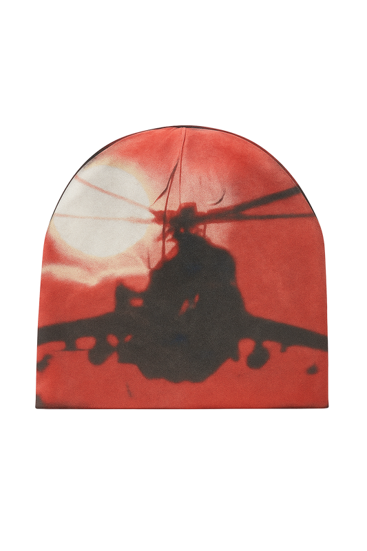 CRIMSON "CHAOS" BEANIE